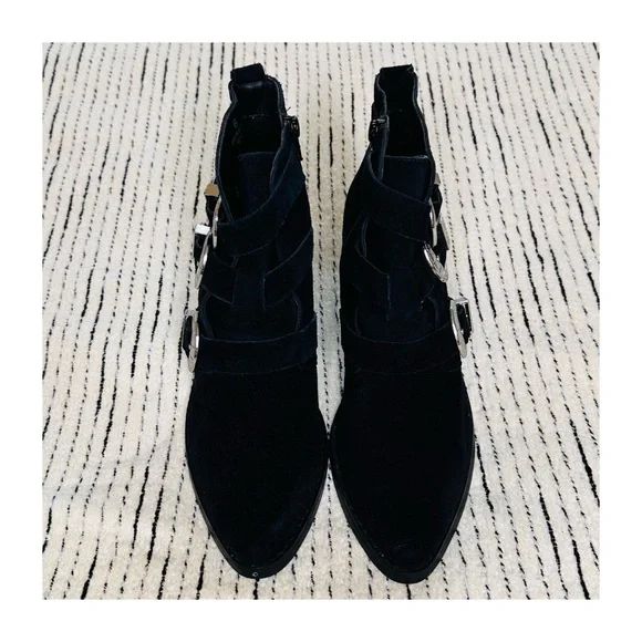 ASOS Rocker And Roller Western Buckle Ankle Boots Size 6. - Picture 3 of 13